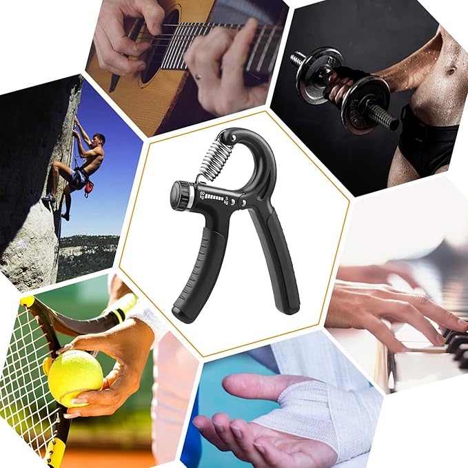 Hand Grip musculation réglable (5-60kg) pour main – Renforcement efficace pour sportifs et rééducation