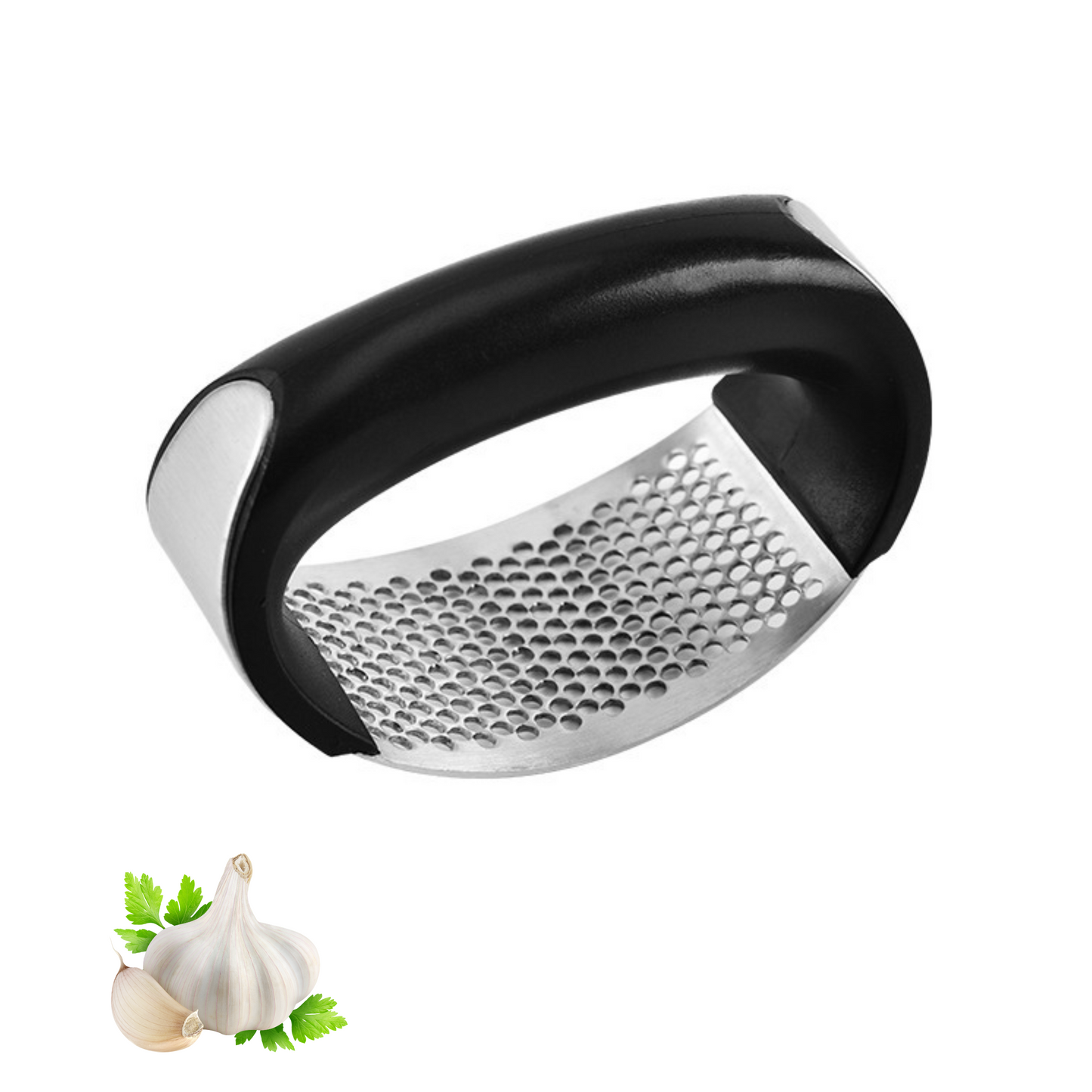 Presse-Ail Multifonctionnel en Acier Inoxydable - Petit Hachoir à Ail Compact avec Poignée Ergonomique