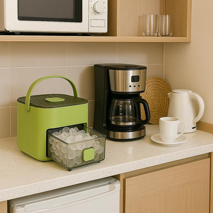 Bacs à glaçons pour congélateur – Bacs à glaçons avec couvercle pour boissons, smoothies, jus – Bacs à glaçons faciles à démouler avec couvercles pour congélateur