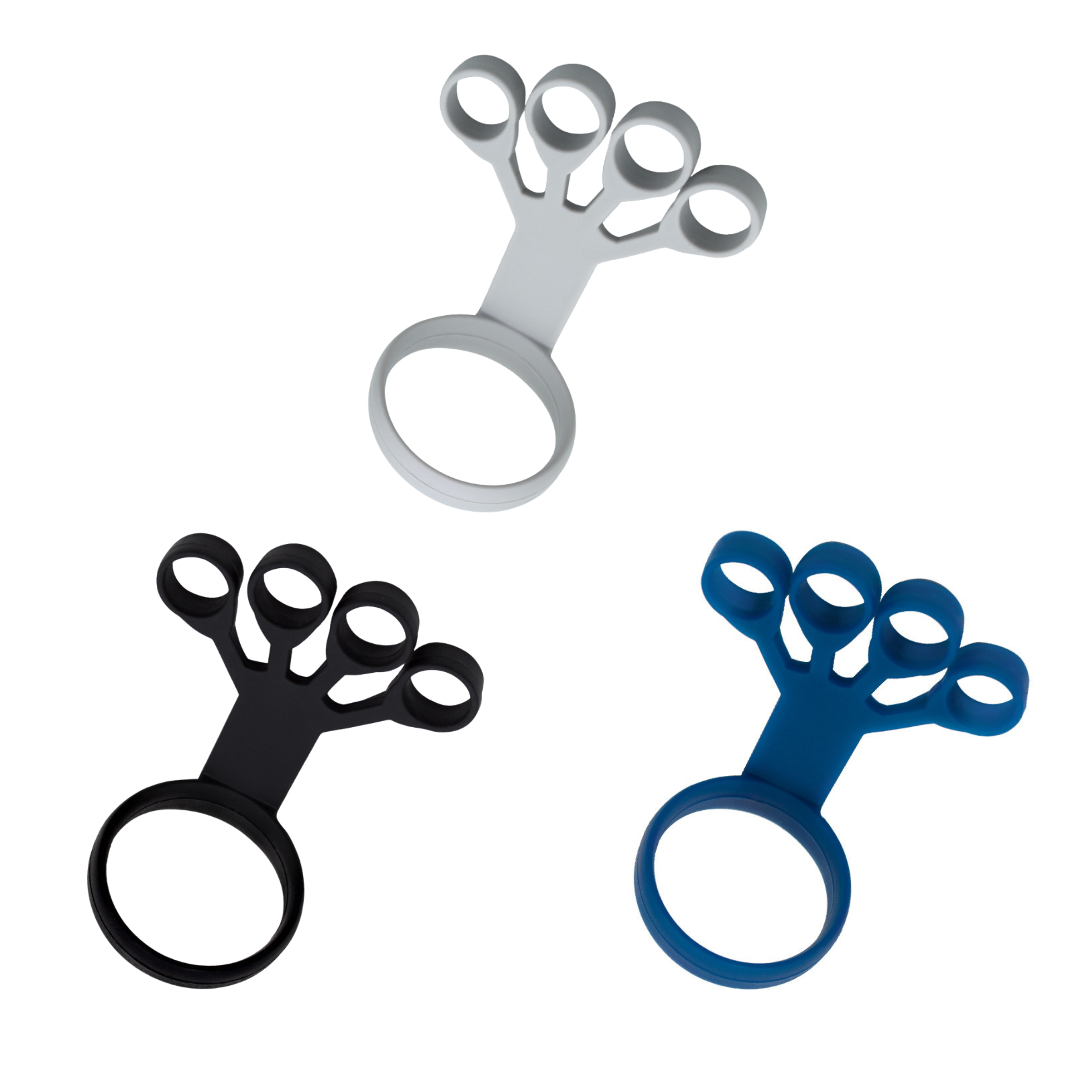 Lot de 3 Pièces Écarteur en Silicone pour Doigts – Renforcement, Rééducation et Soulagement de la Douleur
