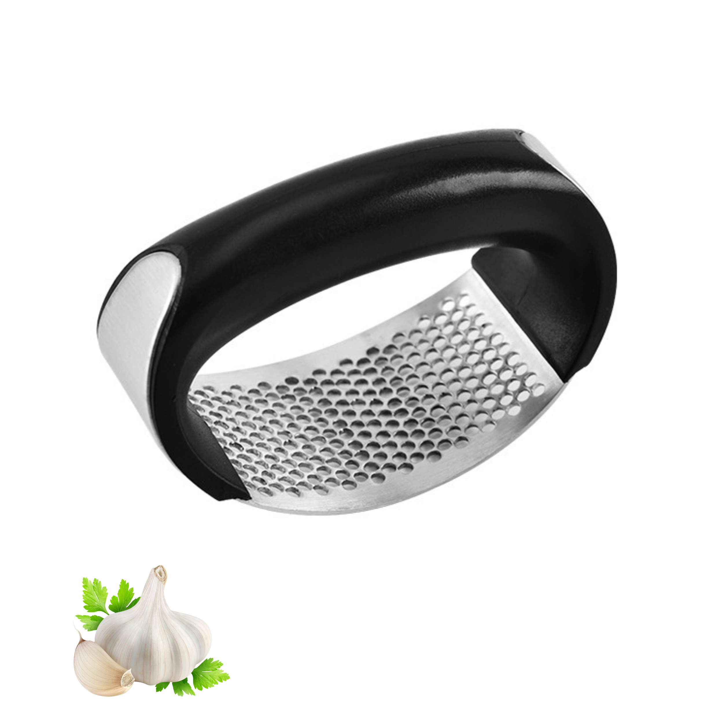 Presse-Ail Multifonctionnel en Acier Inoxydable - Petit Hachoir à Ail Compact avec Poignée Ergonomique