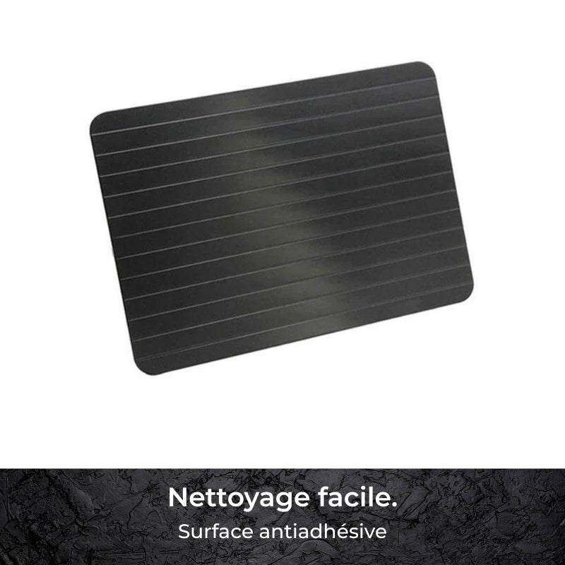 Plateau de Décongélation Rapide en Aluminium – Planche de Décongélation Conductive pour Viandes Surgelées, Outil Antiadhésif Facile à Nettoyer pour la Cuisine et le Barbecue
