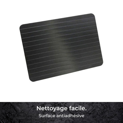 Plateau de Décongélation Rapide en Aluminium – Planche de Décongélation Conductive pour Viandes Surgelées, Outil Antiadhésif Facile à Nettoyer pour la Cuisine et le Barbecue