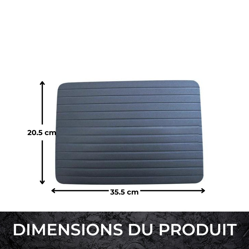 Plateau de Décongélation Rapide en Aluminium – Planche de Décongélation Conductive pour Viandes Surgelées, Outil Antiadhésif Facile à Nettoyer pour la Cuisine et le Barbecue