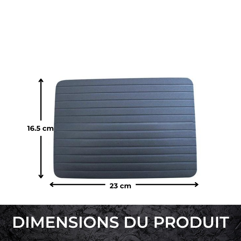 Plateau de Décongélation Rapide en Aluminium – Planche de Décongélation Conductive pour Viandes Surgelées, Outil Antiadhésif Facile à Nettoyer pour la Cuisine et le Barbecue