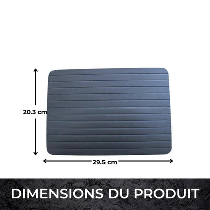 Plateau de Décongélation Rapide en Aluminium – Planche de Décongélation Conductive pour Viandes Surgelées, Outil Antiadhésif Facile à Nettoyer pour la Cuisine et le Barbecue