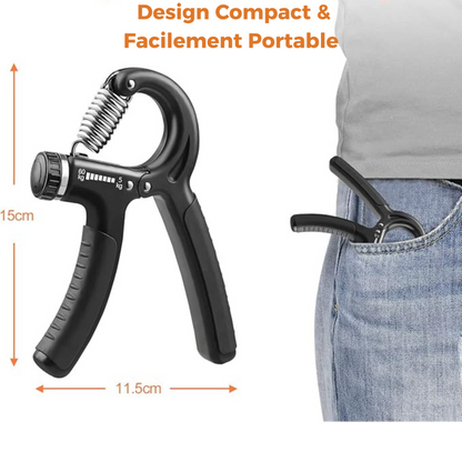 Hand Grip musculation réglable (5-60kg) pour main – Renforcement efficace pour sportifs et rééducation