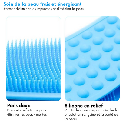 Ceinture de Bain en Silicone pour le Corps – Brosse Exfoliante pour le Dos, Nettoyage et Lavage en Douceur