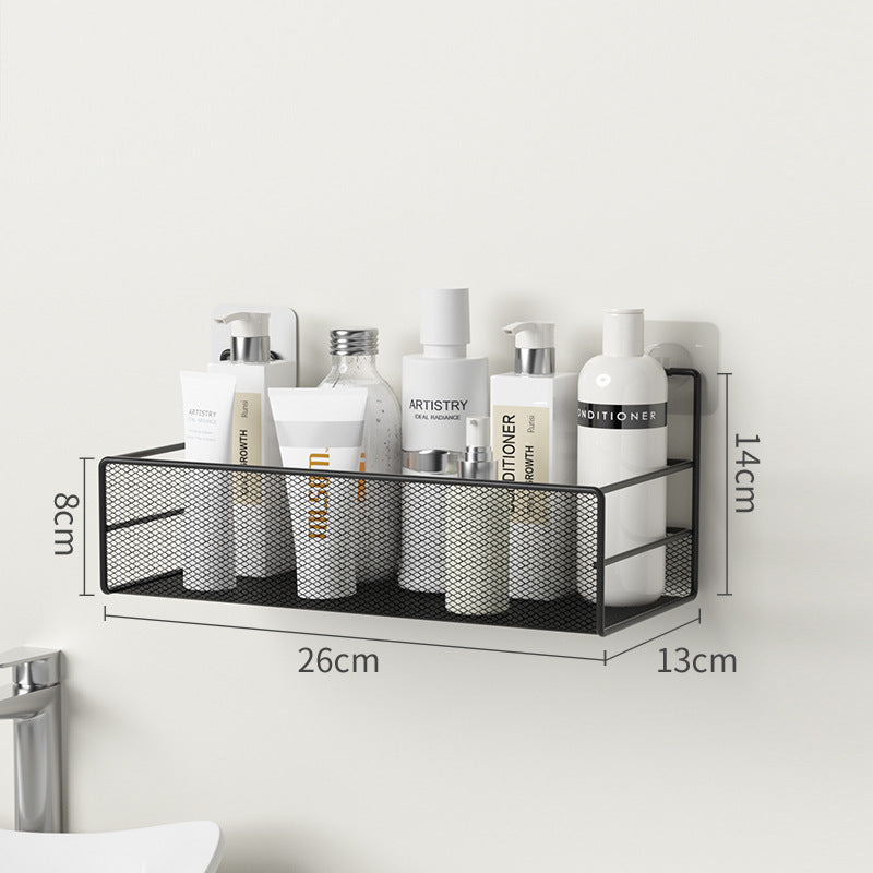 Étagère Murale de Salle de Bain Sans Perçage – Rangement Shampoing et Accessoires de Toilette