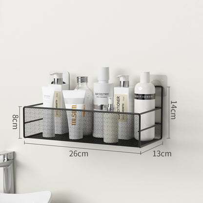 Étagère Murale de Salle de Bain Sans Perçage – Rangement Shampoing et Accessoires de Toilette